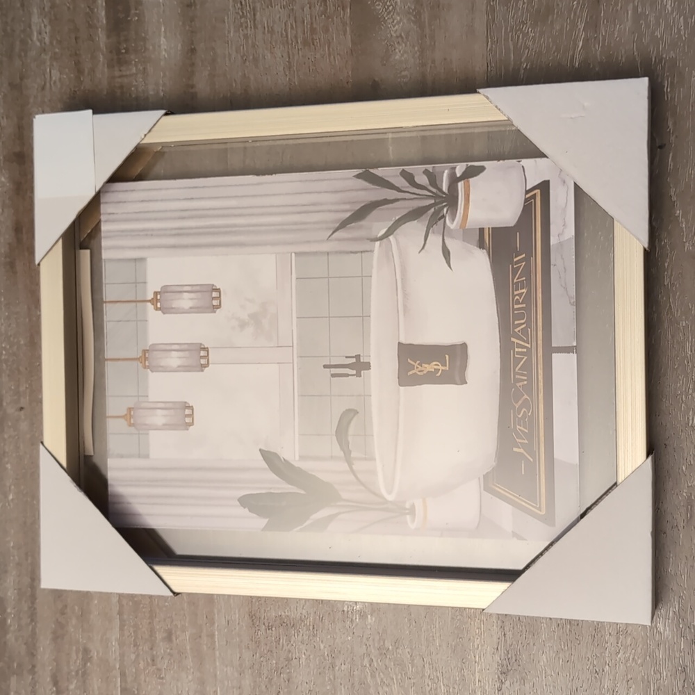 YSL framed print